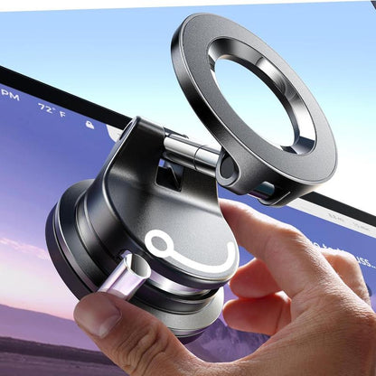 LISEN Vacuum Magsafe Car Mount Magnetic Phone Holder, 360° Adjustable for Magsafe Car Holder Foldable Suction Phone Mount for Car, for Garmin Gps/Mirror/Smooth Surface, for Iphone 16 Pro Max 15